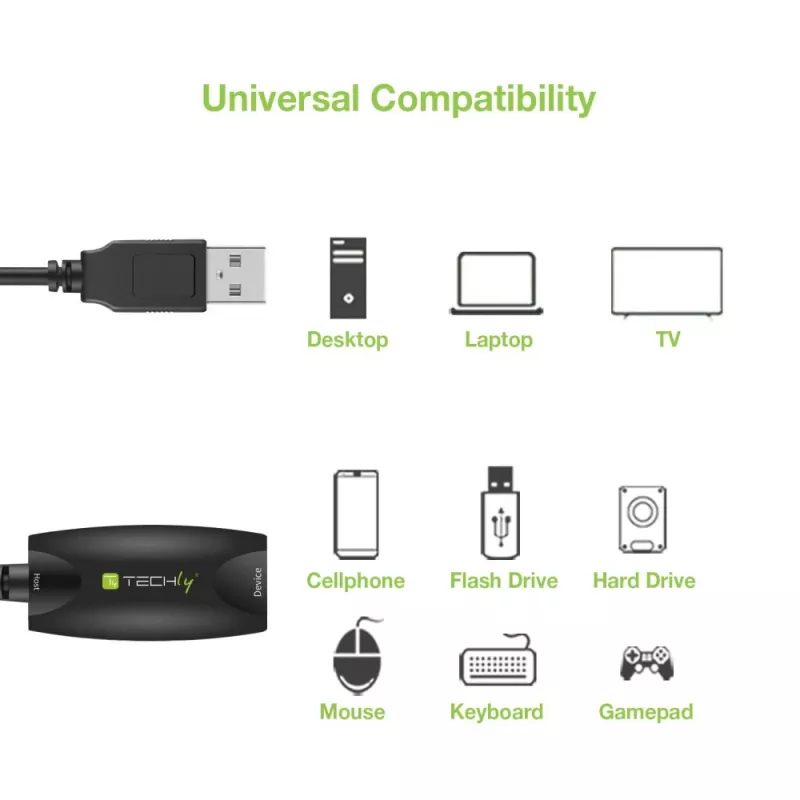 Techly SuperSpeed USB3.0 Aktywny kabel przedłużający 5m Czarny ICUR3050