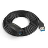 Techly SuperSpeed USB3.0 Aktywny kabel przedłużający 5m Czarny ICUR3050