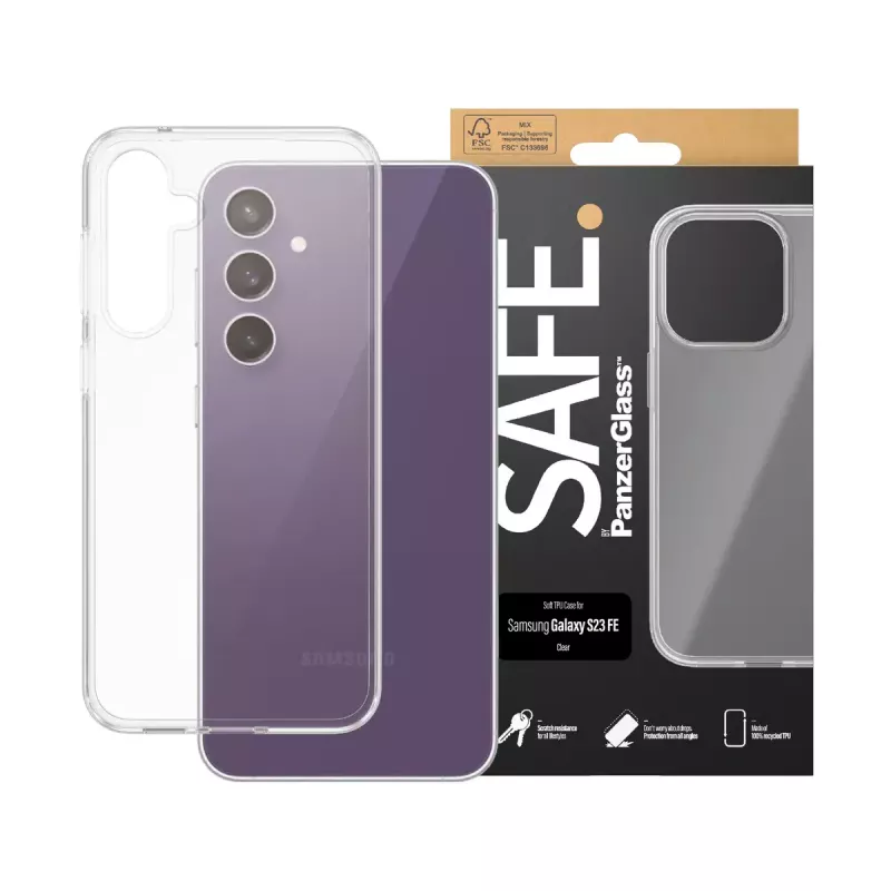 PanzerGlass SAFE. by ® Etui TPU Transparentne dla Samsung Galaxy S23 FE