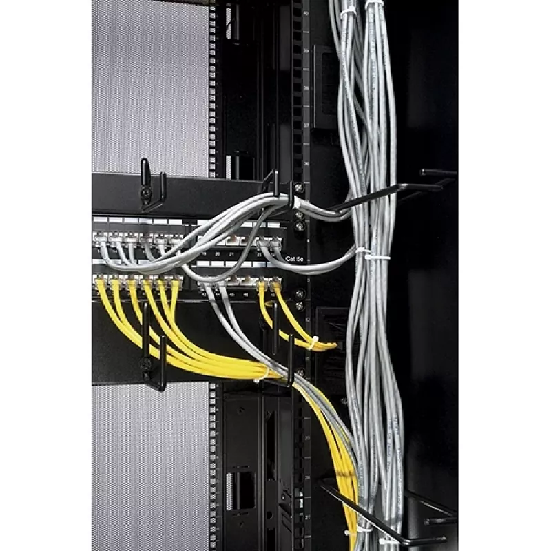 APC NetShelter kabel Management, pionowy organizator kabli, pierścienie, do obudów NetShelter 750 i 800 mm szer., zestaw 8 szt., 76 x 19 x 203 mm