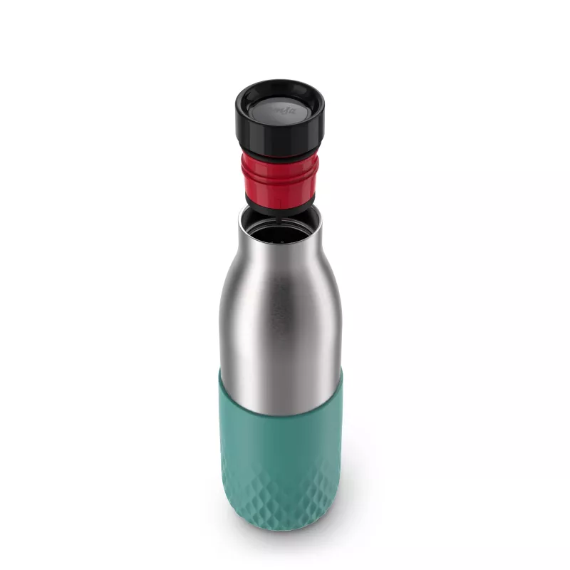 EMSA Bludrop Sleeve N3110600 butelka do picia codzienne użytkowanie 500 ml stal nierdzewna Zielony, Stal nierdzewna