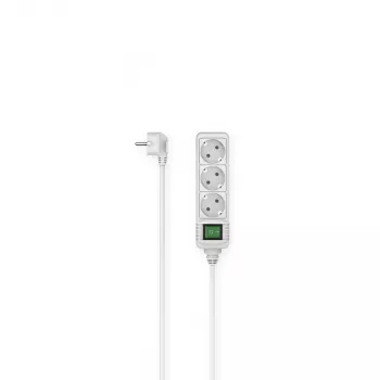 Hama 00223001 listwa zasilająca 1,4 m 3 gniazda AC Wewnętrzna biała