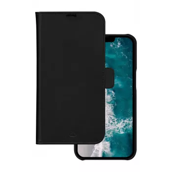 Etui z klapką dbramante1928 Stockholm do iPhone 14 Plus (6.7 inch, czarne) z 3 kieszeniami na karty