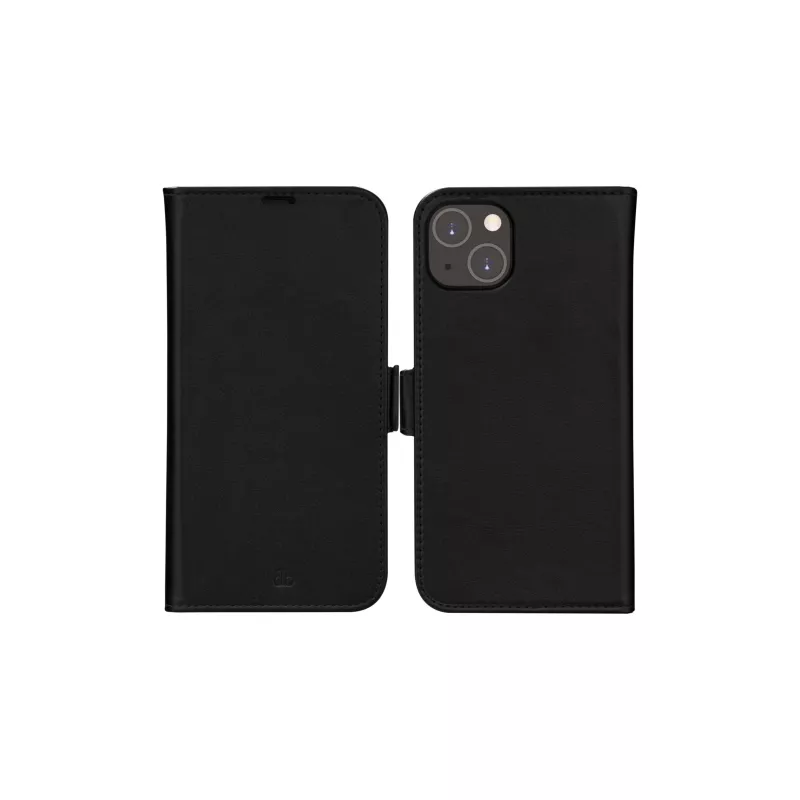 Etui z klapką dbramante1928 Stockholm do iPhone 14 Plus (6.7 inch, czarne) z 3 kieszeniami na karty