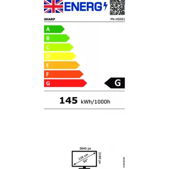NEC PN-HS501 Cyfrowy płaski panel reklamowy 127 cm (50 cali) LCD 700 cd/m² 4K Ultra HD Czarny 24/7