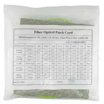 MPO-4xLC Singlemode Patch kabel BlueOptics CBL-MPO12-4LC-SMF-2M 2m G.657.A1