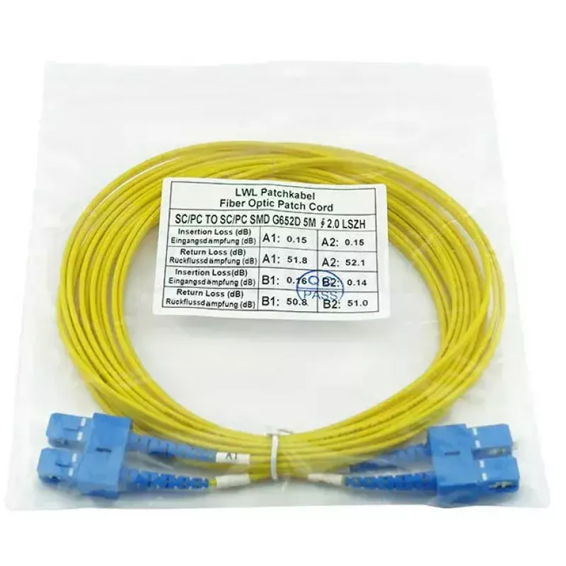 Kabel światłowodowy InfiniBand BlueOptics SFP3232BU1MK 1 m SC żółty