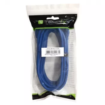 Kabel Techly USB 3.0 Superspeed A / Micro B 2m Niebieski ICOC MUSB3-A-020