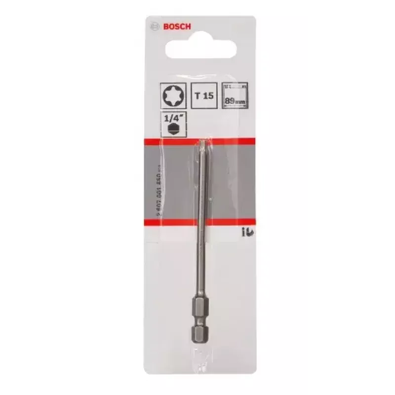 Końcówka wkrętakowa Bosch 2607001650 T15 o podwyższonej twardości 89 mm