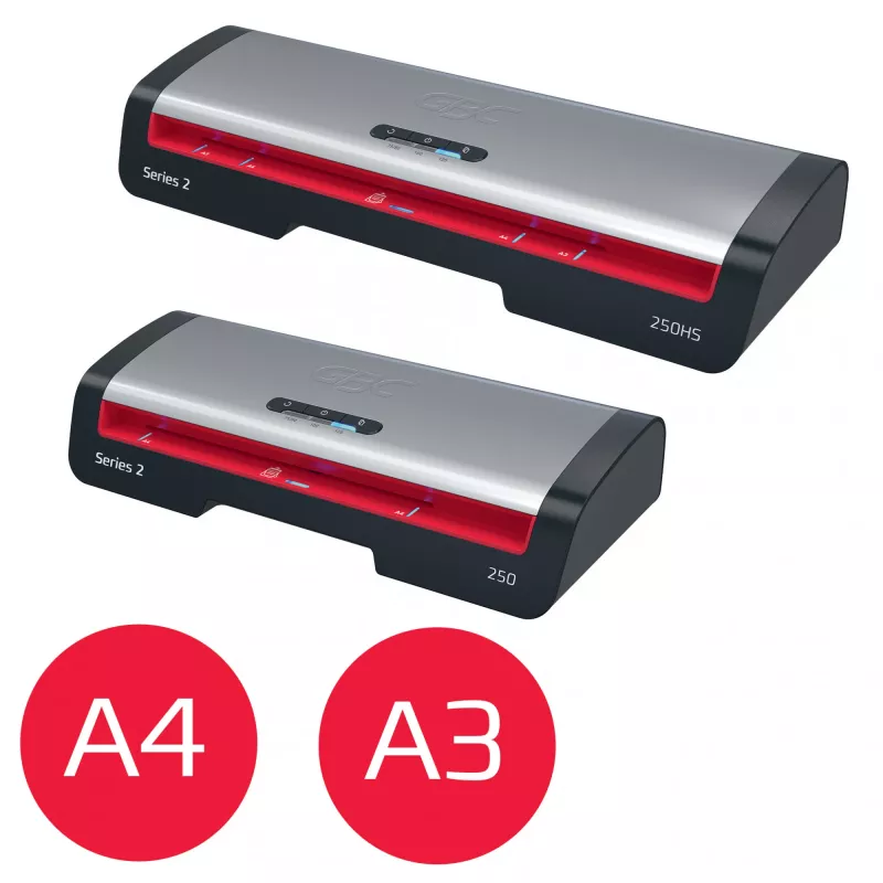Laminator biurowy GBC 250 A4, 24 cm, laminator gorący, 500 mm/min, 0,5 mm, A4, 100 µm