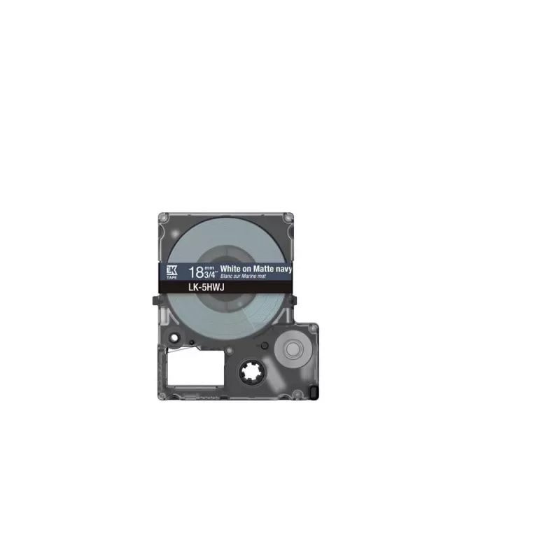 Taśma etykietująca Epson LK-5HWJ granatowo-biała termotransferowa 1,8 cm