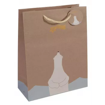 Torba na prezent Sigel GT049 Brązowa 260x120x330 mm