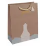 Torba na prezent Sigel GT049 Brązowa 260x120x330 mm