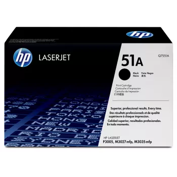 HP 51A Czarny Oryginalny Wkład Tonerowy LaserJet, 6500 stron, Czarny, 1 szt.