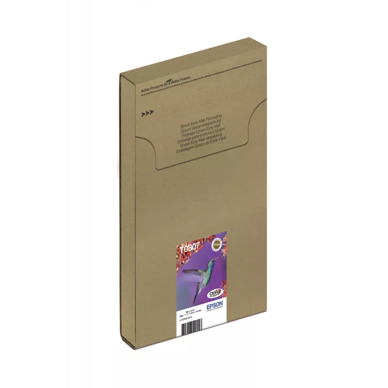 wkład atramentowy Multipack Epson Hummingbird T0807 — 6 kolorów (czarny, cyjan, jasny cyjan, jasny magenta, magenta, żółty)