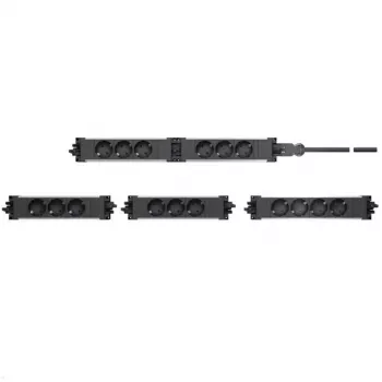 Listwa zabezpieczająca Bachmann 906.306 3 gniazda AC 250 V czarno-szaro-czerwona