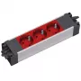 Listwa zabezpieczająca Bachmann 906.306 3 gniazda AC 250 V czarno-szaro-czerwona
