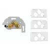Gniazdo 3 x RCA Kindermann 7456000530