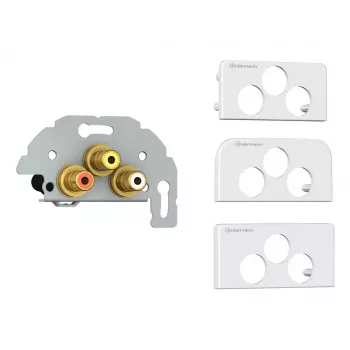 Gniazdo 3 x RCA Kindermann 7456000530