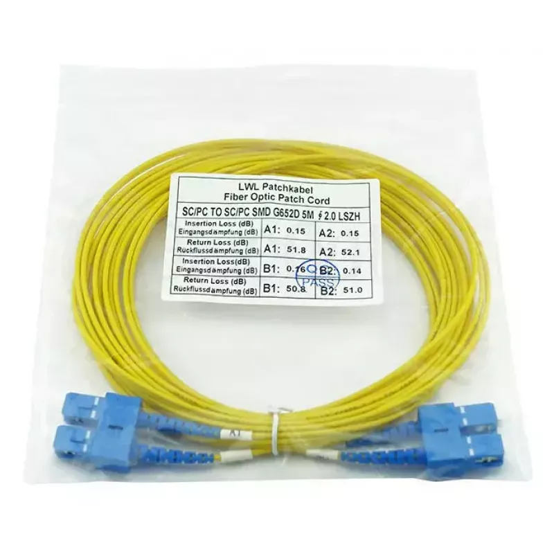 Kabel światłowodowy BlueOptics CAB-SMF-SC-SC-3-BO 3 m G.657.A1 SC SC