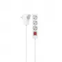 Hama 00223081 przedłużacz sieciowy 1,4 m 3 gniazda AC Wewnętrzny Biały