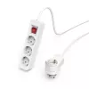 Hama 00223081 przedłużacz sieciowy 1,4 m 3 gniazda AC Wewnętrzny Biały