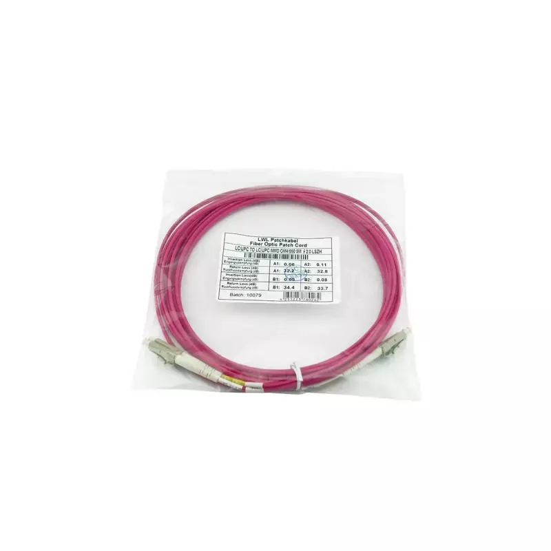 BlueOptics InfiniBand/kabel światłowodowy 3 m 2x LC fioletowy