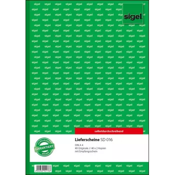 Zeszyt do pisania Sigel SD016 A4 40 kartek zielony i biały