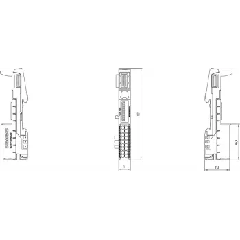 Zacisk elektryczny Siemens 6ES7193-6BP00-0BA1, wielokolorowy, 49 g, 1 szt.