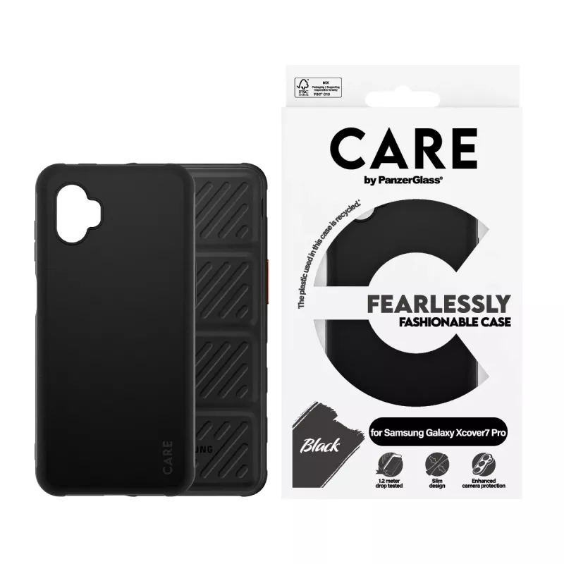 Ochronne etui TPU PanzerGlass do Samsung Galaxy Xcover7 Pro — czarny