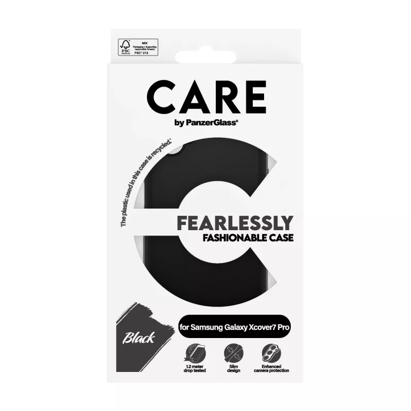 Ochronne etui TPU PanzerGlass do Samsung Galaxy Xcover7 Pro — czarny