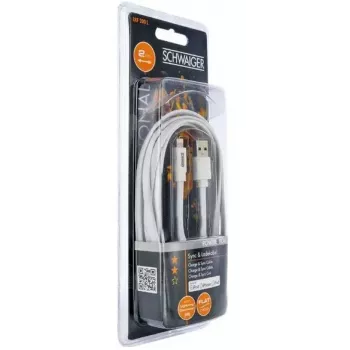 Kabel Lightning Schwaiger LKF200L532 2 m biały