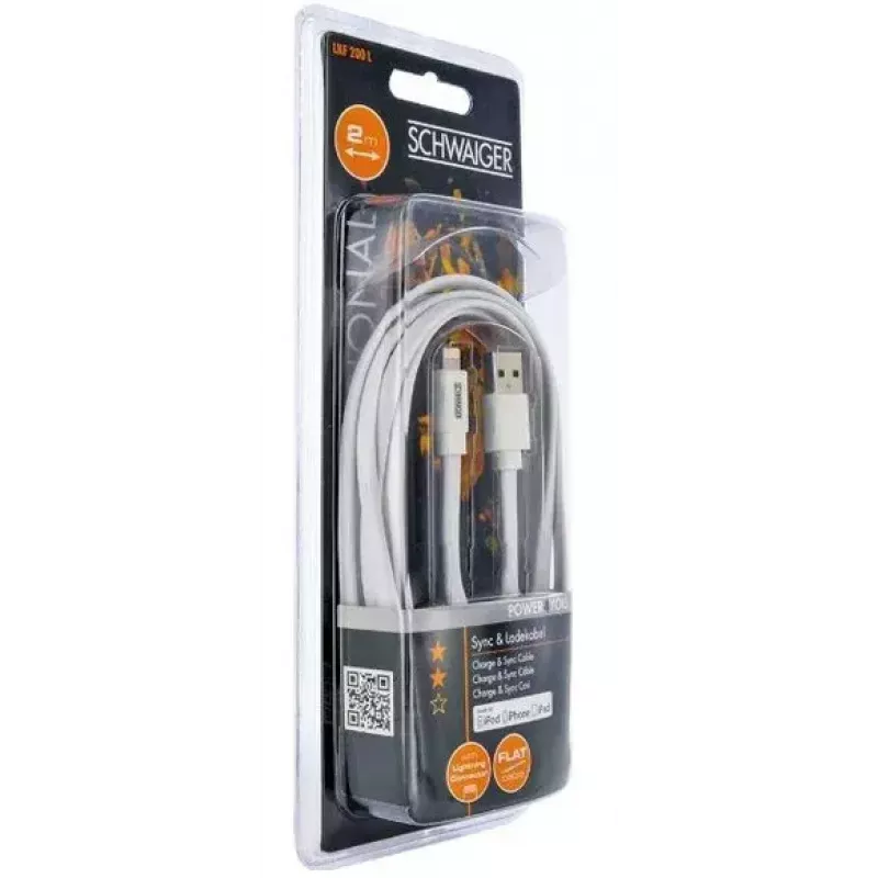 Kabel Lightning Schwaiger LKF200L532 2 m biały