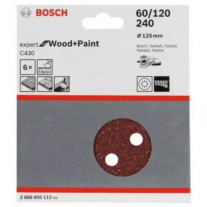 Zestaw krążków ściernych Bosch 2 608 605 112 6 szt.