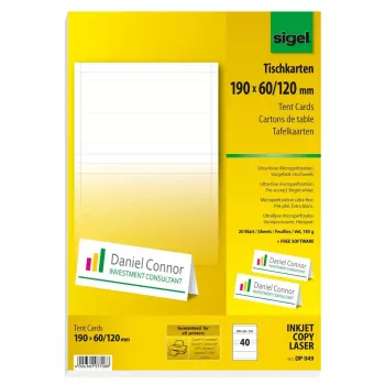 Nieprzylepne etykiety do drukarek Sigel DP049