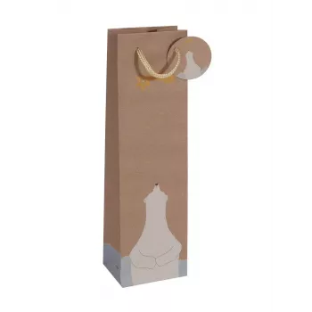 Torba na prezent Sigel GT051 brązowa 100x80x350 mm