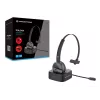 Conceptronic POLONA Bezprzewodowy zestaw słuchawkowy Bluetooth ze stacją ładującą i adapterem audio USB Bluetooth