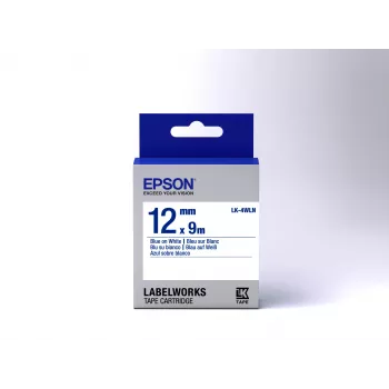Epson Label Cartridge Standard LK-4WLN Niebieski/Biały 12mm (9m)
