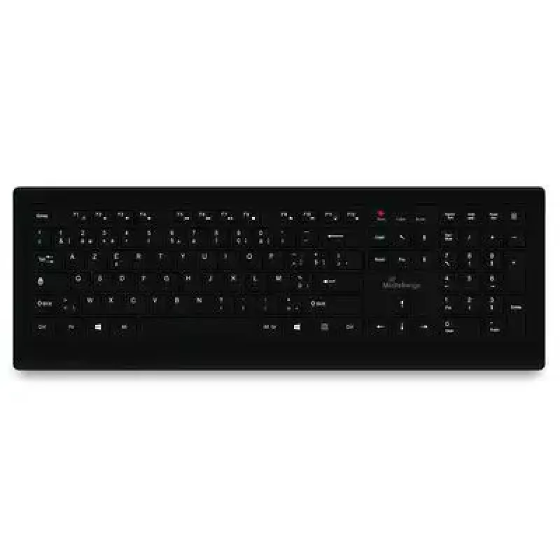 MediaRange MROS101-BE klawiatura Domowa USB AZERTY Belgijska Czarna Pełnowymiarowa 107 klawiszy
