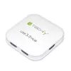 Techly USB 3.0 Super Speed Hub 4 Porty Biały IUSB3-HUB4-WH, USB 3.2 Gen 1 (3.1 Gen 1) Typ-A, 5000 Mbit/s, Biały, 0,8 m, CE, RoHS, USB 2.0 USB 1.1