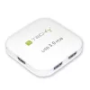 Techly USB 3.0 Super Speed Hub 4 Porty Biały IUSB3-HUB4-WH, USB 3.2 Gen 1 (3.1 Gen 1) Typ-A, 5000 Mbit/s, Biały, 0,8 m, CE, RoHS, USB 2.0 USB 1.1