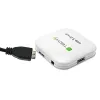 Techly USB 3.0 Super Speed Hub 4 Porty Biały IUSB3-HUB4-WH, USB 3.2 Gen 1 (3.1 Gen 1) Typ-A, 5000 Mbit/s, Biały, 0,8 m, CE, RoHS, USB 2.0 USB 1.1