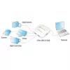 Techly USB 3.0 Super Speed Hub 4 Porty Biały IUSB3-HUB4-WH, USB 3.2 Gen 1 (3.1 Gen 1) Typ-A, 5000 Mbit/s, Biały, 0,8 m, CE, RoHS, USB 2.0 USB 1.1