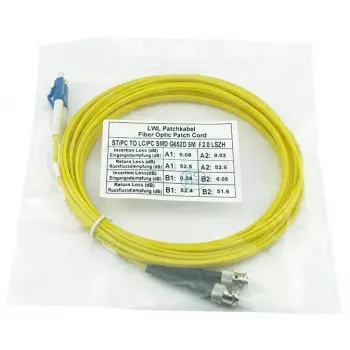 BlueOptics SFP3133BU1MK kabel światłowodowy InfiniBand 1 m LC ST Żółty