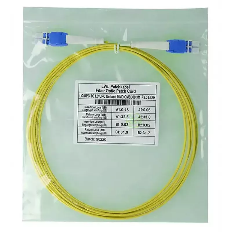 Kabel światłowodowy BlueOptics SFP8181BU1MK InfiniBand 1 m LC Żółty