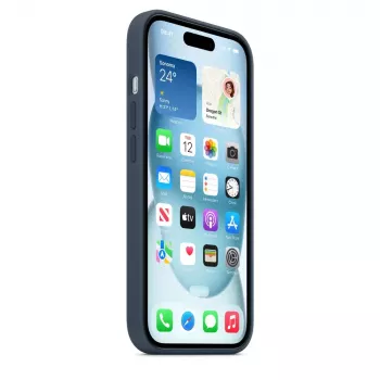 Silikonowe etui Apple iPhone 15 MagSafe Storm niebieski