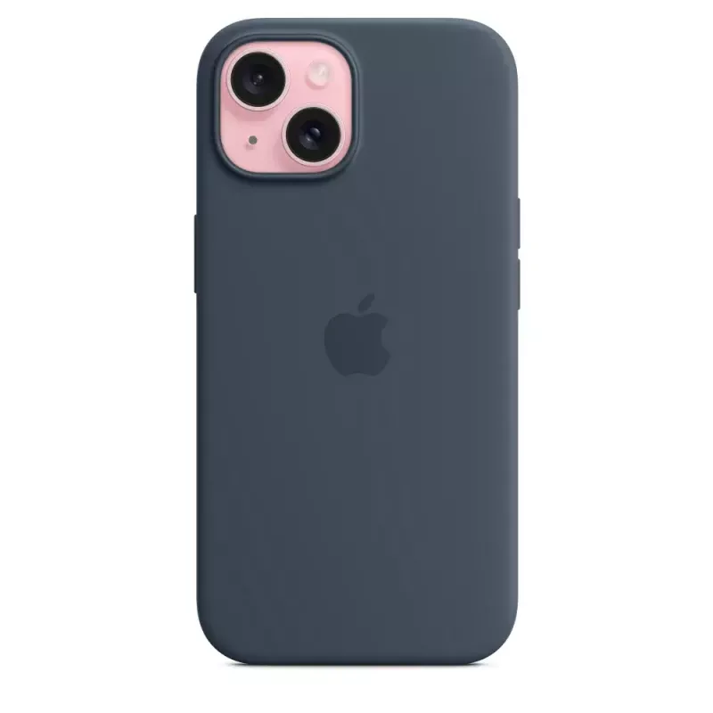 Silikonowe etui Apple iPhone 15 MagSafe Storm niebieski