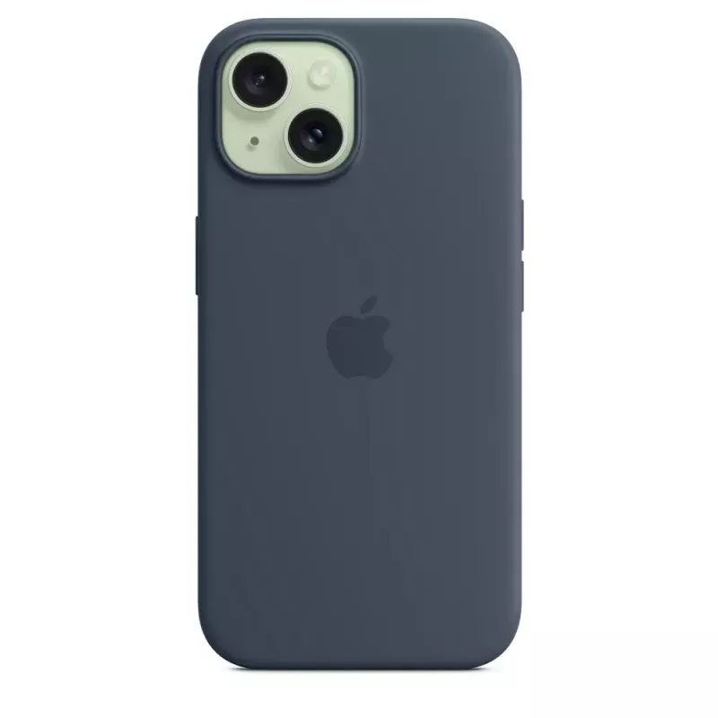 Silikonowe etui Apple iPhone 15 MagSafe Storm niebieski