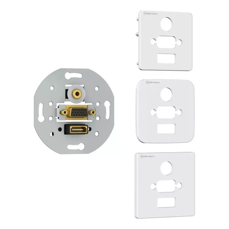 Gniazdo HDMI VGA 3.5mm Kindermann 7456000586