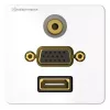 Gniazdo HDMI VGA 3.5mm Kindermann 7456000586